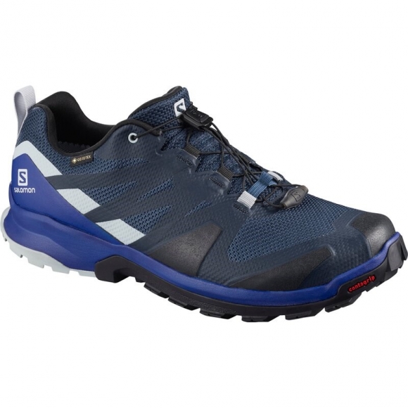 Salomon Herren Trailrunningschuhe XA ROGG - Dunkelblau/Hellgrau/Blau/Schwarz