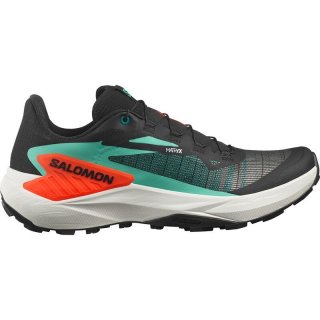 Salomon Herren Trailrunningschuhe SHOES GENESIS - Schwarz/Elektrisches Grün/Kirschtomate