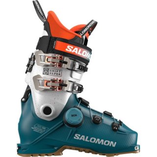 Salomon Herren Ski-Schuhe ALP. BOOTS SHIFT ALPHA BOA 120 - Libelle/Silber-Metallic/Orange Tiger