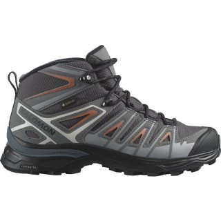 Salomon Damen Multifunktionsstiefel SHOES X ULTRA PIONEER MID GTX W - Magnet/Quiet Shade/Coral Gold