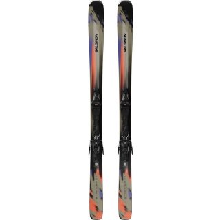 Salomon Herren All-Mountain Ski E STANCE 80 + M10 GW L80 - Kelp/Kapuzinerkresse/Schwarz