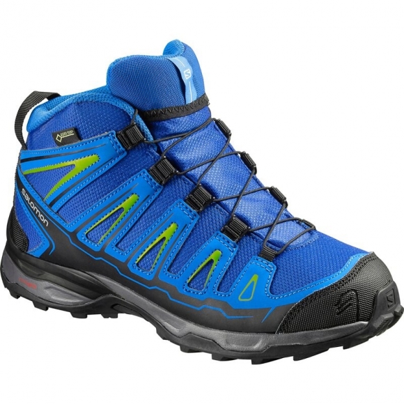 Salomon Kinder Multifunktionsstiefel X-ultra Mid Gtx - Blue Yonder/Hellblau/Omagrün