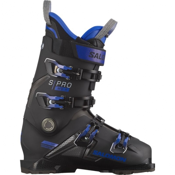 Salomon Herren Ski-Schuhe ALP. BOOTS - Schwarz/Beluga/Blau Metallic