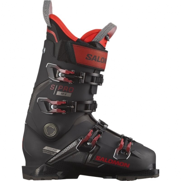 Salomon Herren Ski-Schuhe ALP. BOOTS - Schwarz/Rot/Beluga