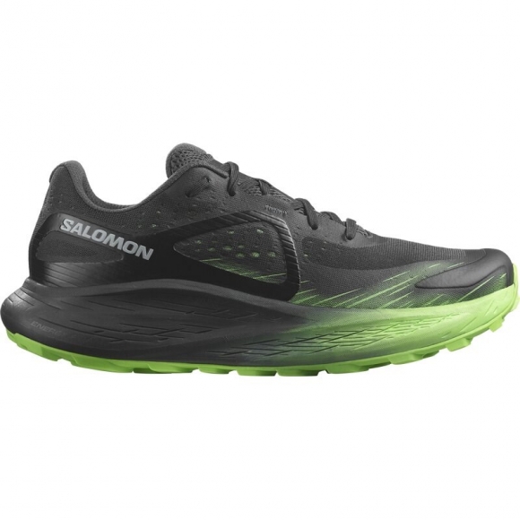 Salomon Herren Trailrunningschuhe SHOES GLIDE MAX TR - Tusche/Schwarz/Grüner Gecko