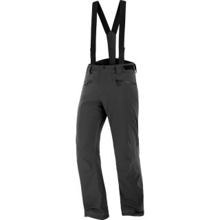 Salomon Herren Latzhose EDGE PANT M DEEP - TIEFSCHWARZ
