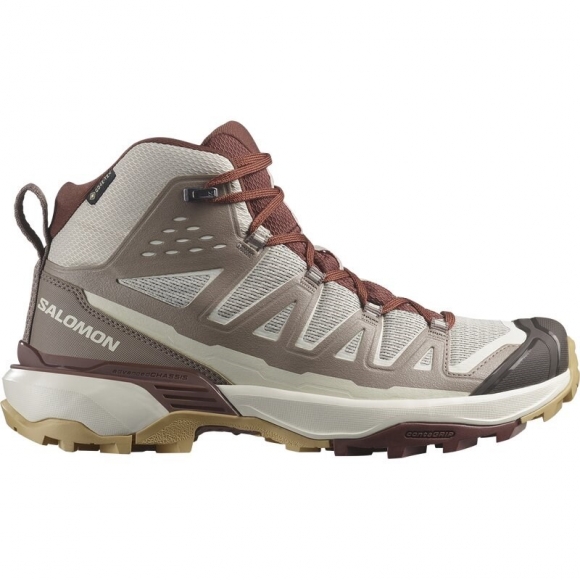 Salomon Damen Trekkingstiefel SHOES X ULTRA 360 EDGE MID GTX W Slv - Silberne Wolke/Eisen/Rumrosine