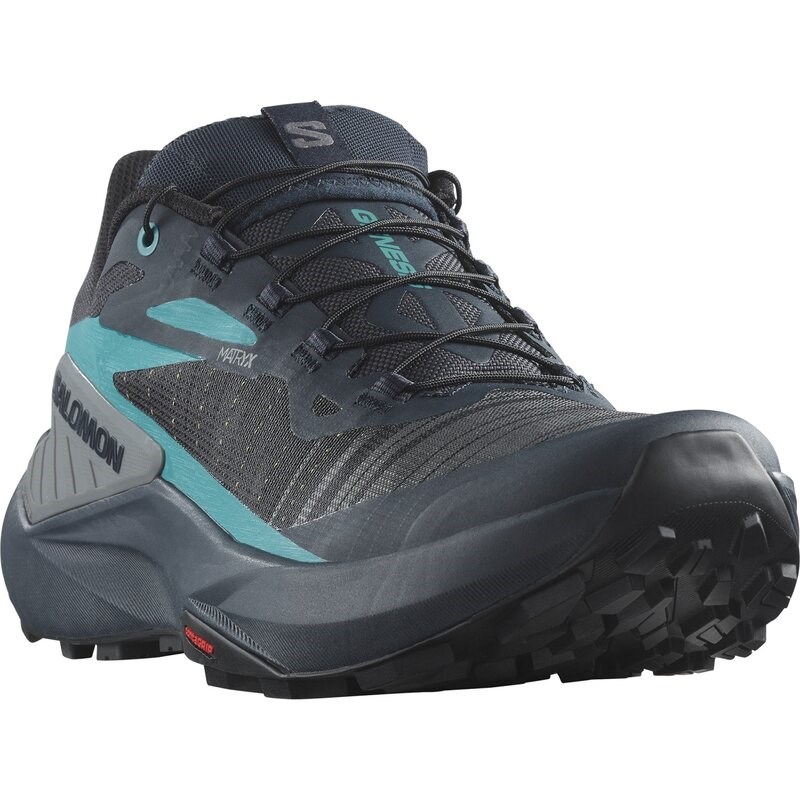 Salomon Herren Trailrunningschuhe SHOES GENESIS - Kohlenstoff/Tahitianische Flut/Stiller Schatten