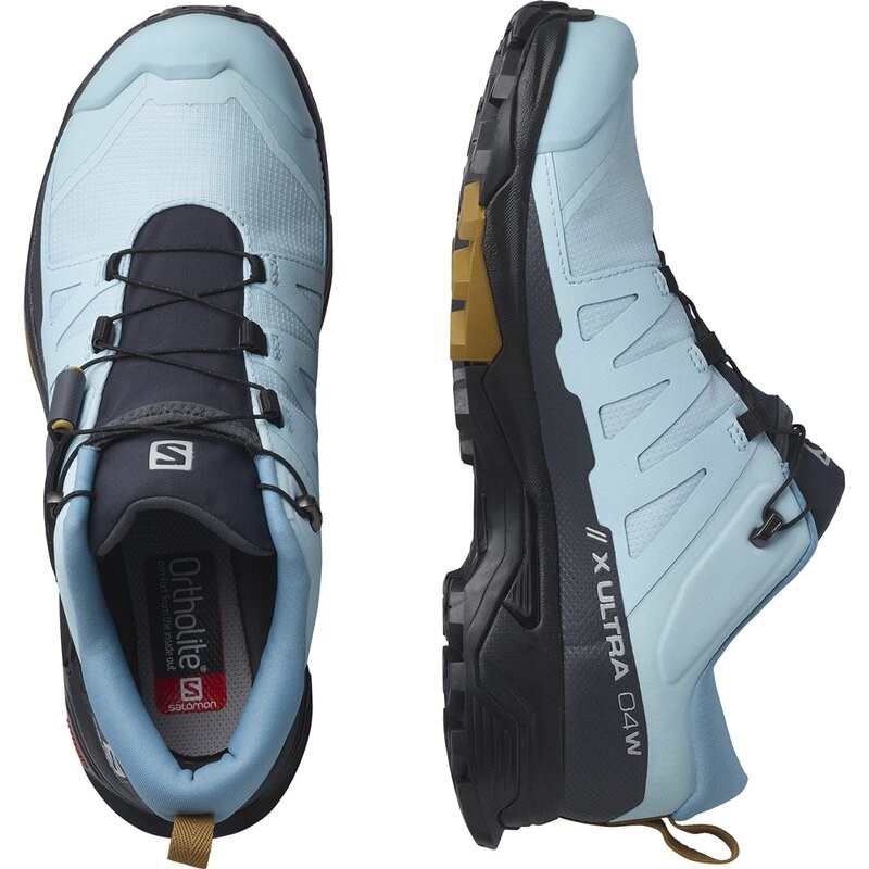 Salomon Damen Multifunktionsschuhe X ULTRA 4 - Kristallblau/Schwarz/Kreuzkümmel