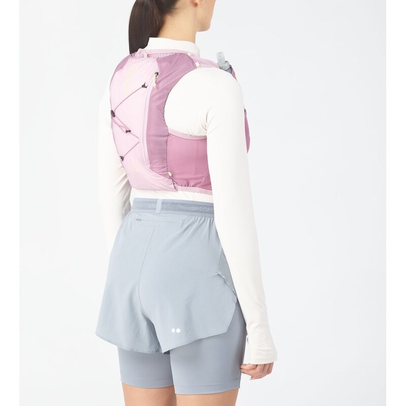 Salomon Rucksack ACTIVE SKIN - DUNKLE ORCHIDEE/MORGENROSA/SCHMETTERLING