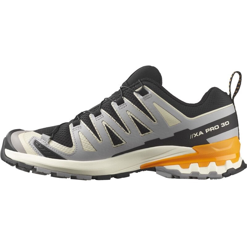 Salomon Herren Trailrunningschuhe SHOES XA PRO 3D V9 - Schwarz/Möwe/Kurkuma