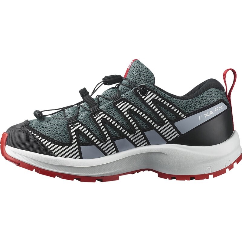 Salomon Kinder Multifunktionsschuhe SHOES XA PRO V8 J - Stürmisches Wetter/Zenblau/Goji-Beere