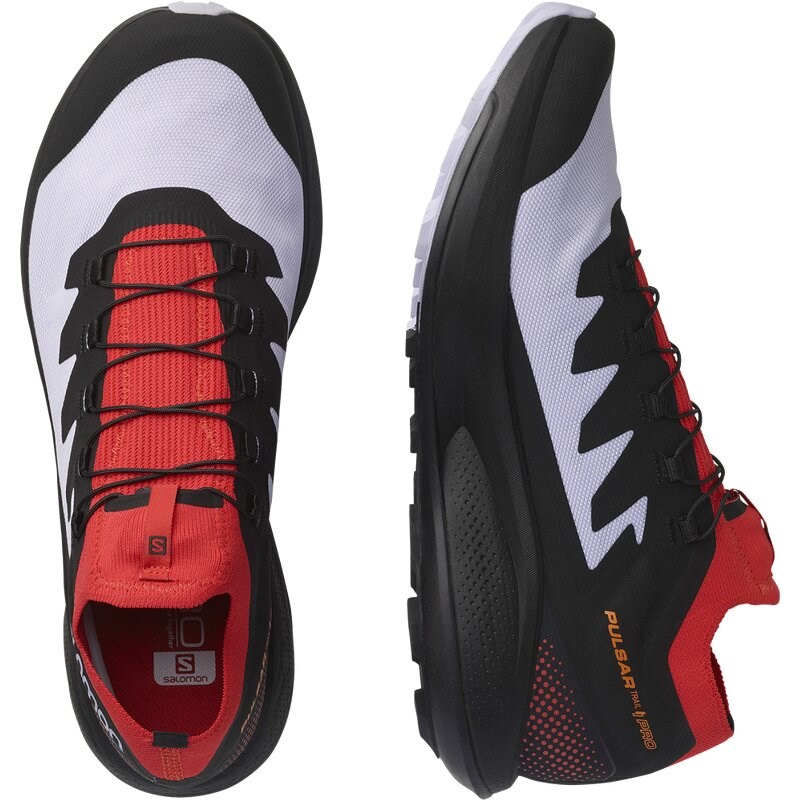 Salomon Herren Trailrunningschuhe SHOES PULSAR - Purpurheide/Mohnrot/Schwarz