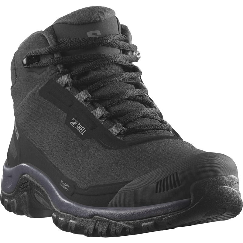 Salomon Damen Stiefel SHOES SHELTER WP W - Schwarz/Neun Eisen/Excalibur
