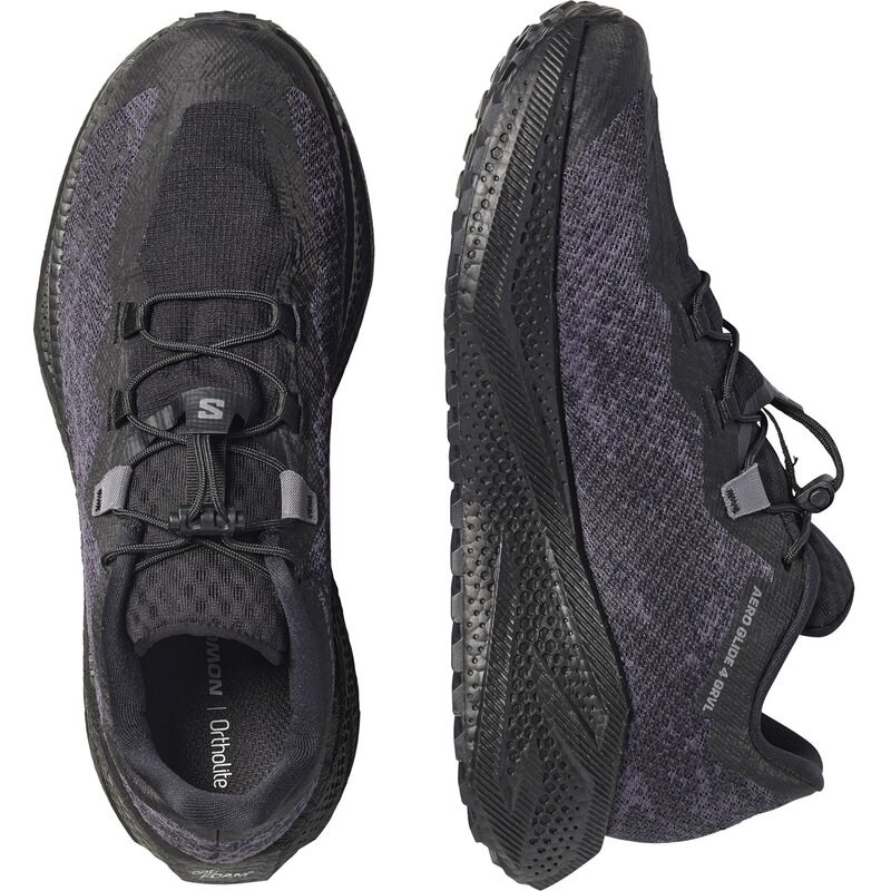 Salomon Herren Laufschuhe SHOES AERO GLIDE 4 GRVL - Schwarz/Asphalt/Schwarz