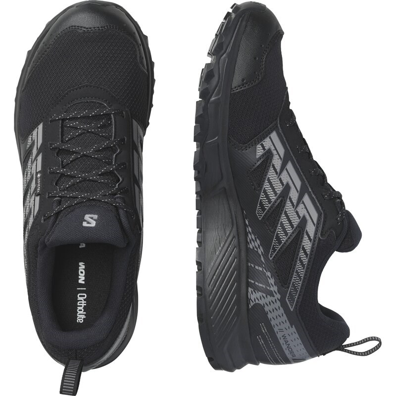 Salomon Herren Trailrunningschuhe SHOES WANDER GTX - Schwarz/Zinn/Frostgrau