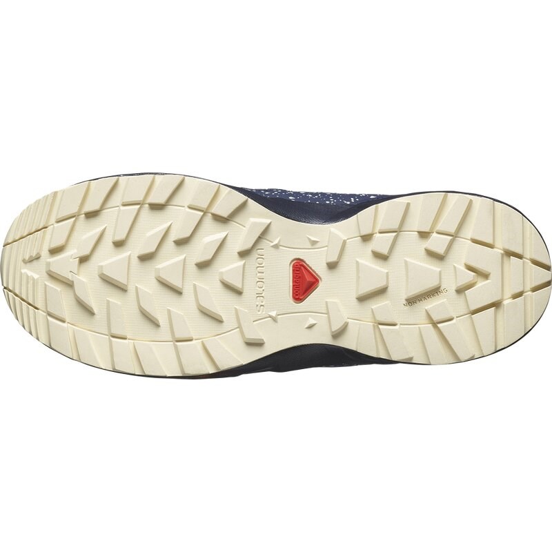 Salomon Kinder Walkingschuhe SHOES OUTWAY CSWP JUNIOR - Lapisblau/Carbon/Gebleichter Sand