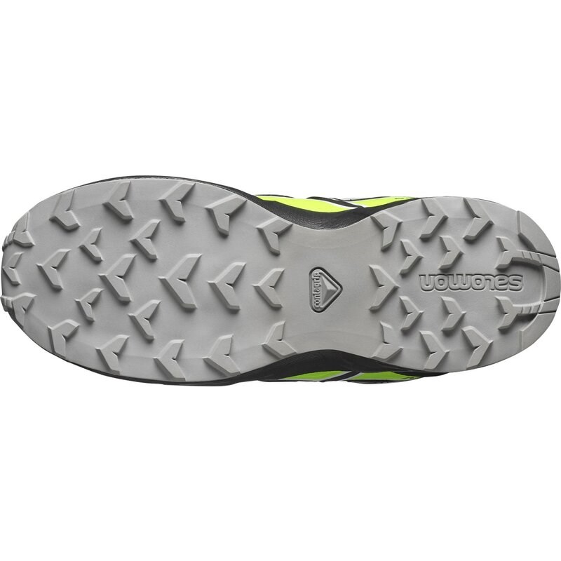 Salomon Kinder Trekkinghalbschuhe SHOES SPEEDCROSS WP J - Legierung/Schwarz/Grüner Gecko