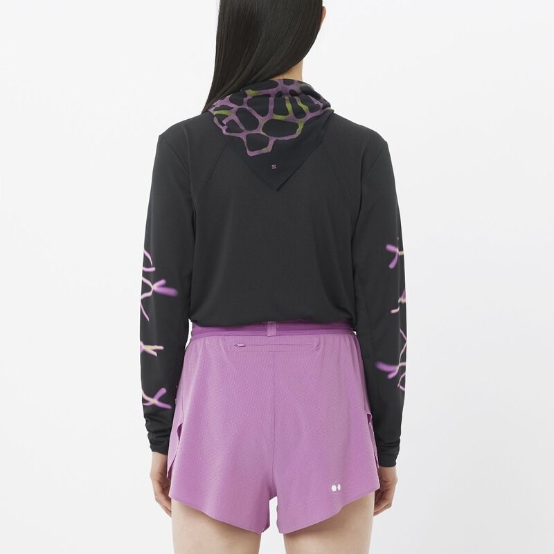 Salomon Damen T-Shirt SHAKEout CORE - TIEFSCHWARZ