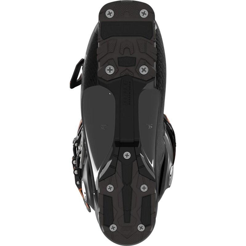 Salomon Herren Ski-Schuhe ALP. BOOTS - Schwarz/Dunkelgrau Metallic/Orange Tiger