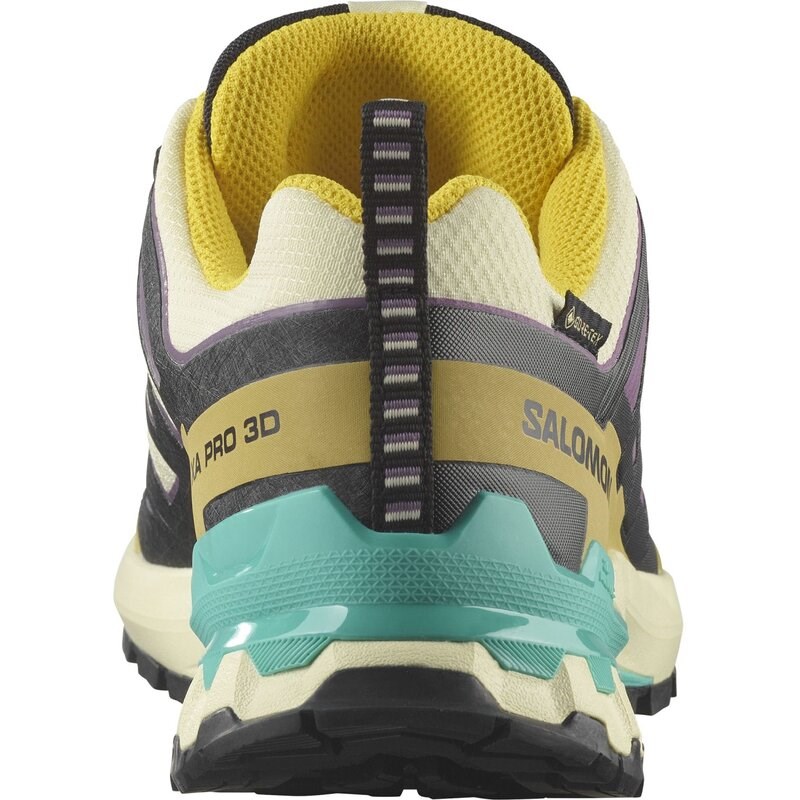 Salomon Damen Trailrunningschuhe SHOES XA PRO 3D V9 GTX W - Transparentes Gelb/Schwarz/Wasserfall