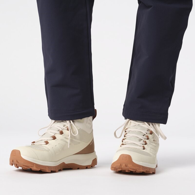 Salomon Damen Trekkinghalbschuhe SHOES OUTblast TS CSWP W - Mandelmilch/Rohleder/Gum8