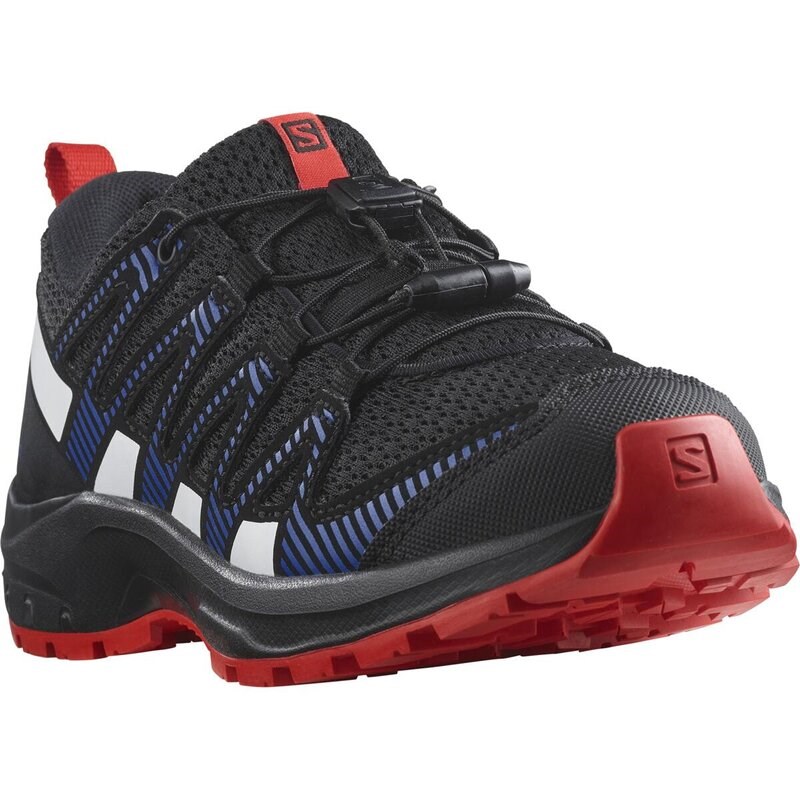 Salomon Kinder Multifunktionsschuhe SHOES XA PRO V8 J - Schwarz/Lapisblau/Feuriges Rot