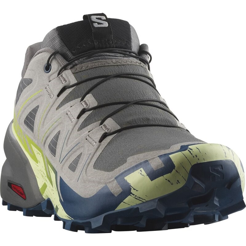 Salomon Herren Trailrunningschuhe SHOES SPEEDCROSS 6 - Castlerock/Limettencreme/Poseidon
