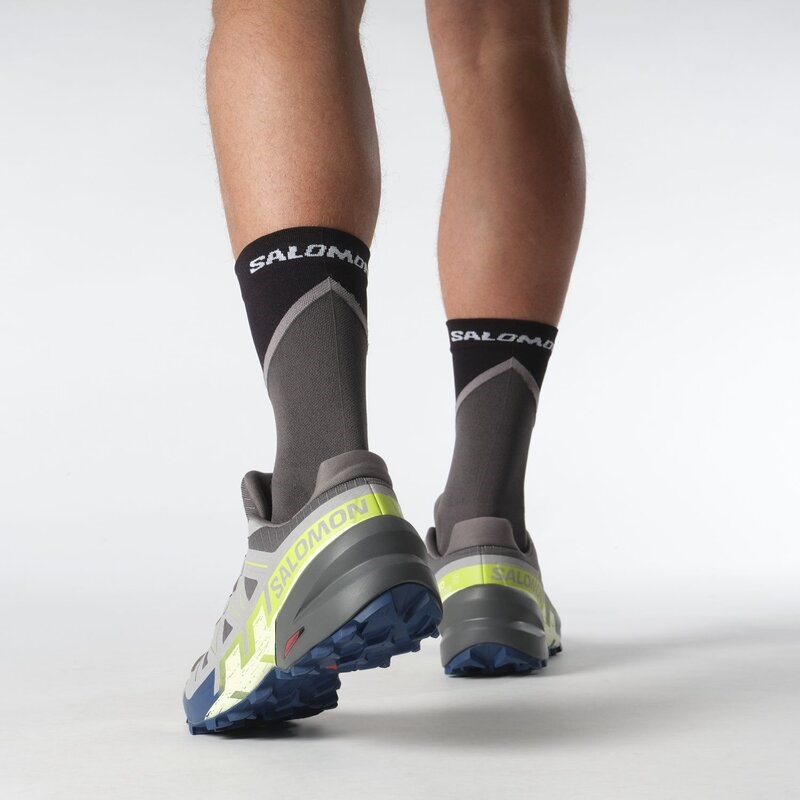 Salomon Herren Trailrunningschuhe SHOES SPEEDCROSS 6 - Castlerock/Limettencreme/Poseidon