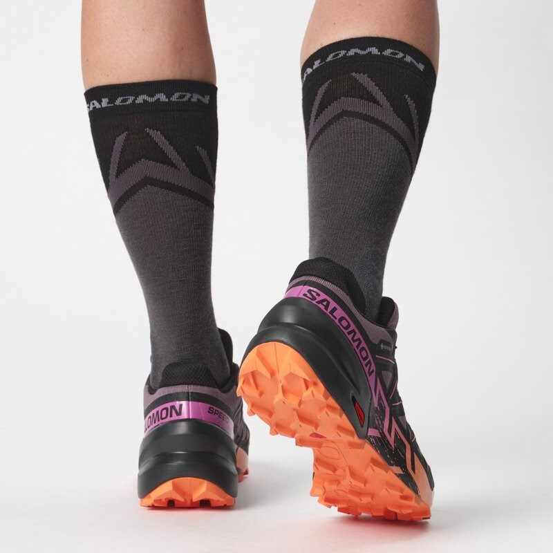 Salomon Damen Trailrunningschuhe SHOES SPEEDCROSS 6 GTX W - Mondlandschaft/Schwarz/Paradiesvogelblume