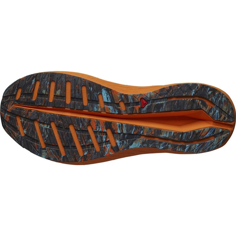 Salomon Herren Laufschuhe SHOES AERO VOLT - Kurkuma/Feuriges Rot/Blaue Strahlkraft