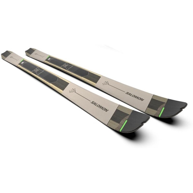 Salomon Herren Freeride Ski N MTN 86 CARB - Regentag/Schwarz/Pastell-Neongrün 1