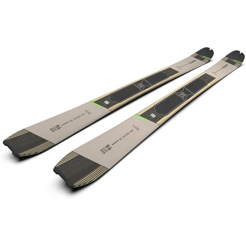 Salomon Herren Freeride Ski N MTN 86 CARB - Regentag/Schwarz/Pastell-Neongrün 1