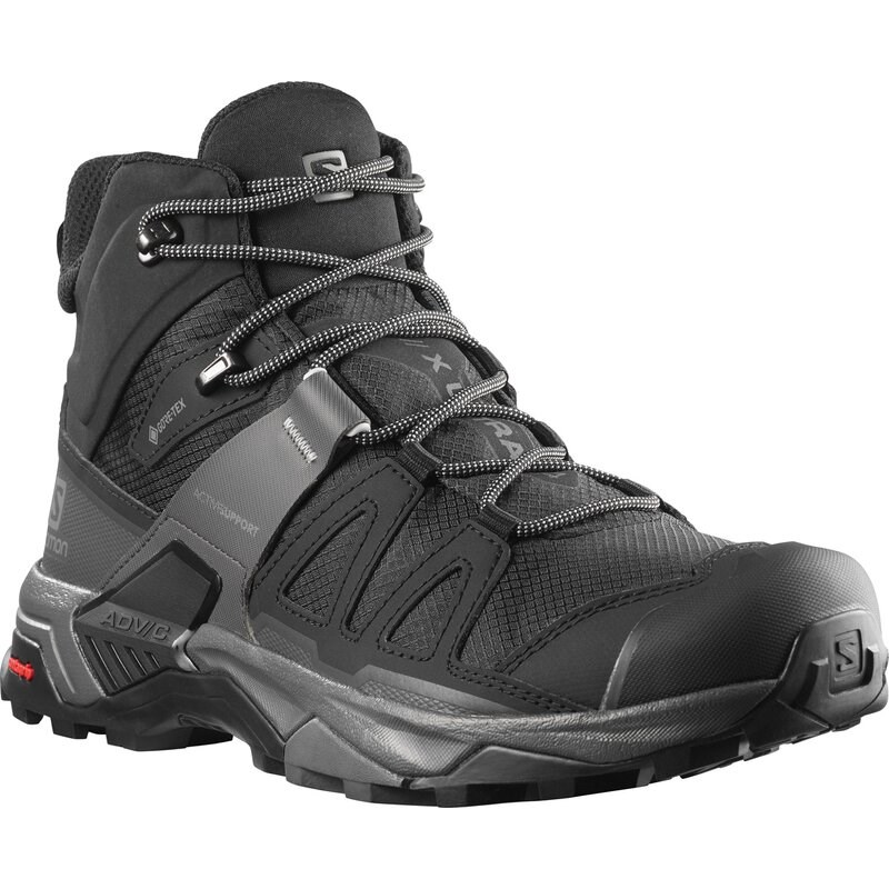 Salomon Herren Multifunktionsstiefel Herren Wanderstiefel X ULTRA 4 Mid - Schwarz/Magnet/Perlblau