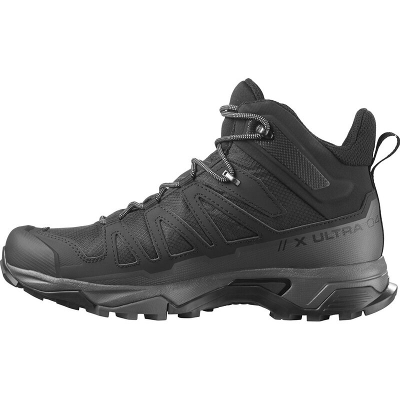 Salomon Herren Multifunktionsstiefel Herren Wanderstiefel X ULTRA 4 Mid - Schwarz/Magnet/Perlblau