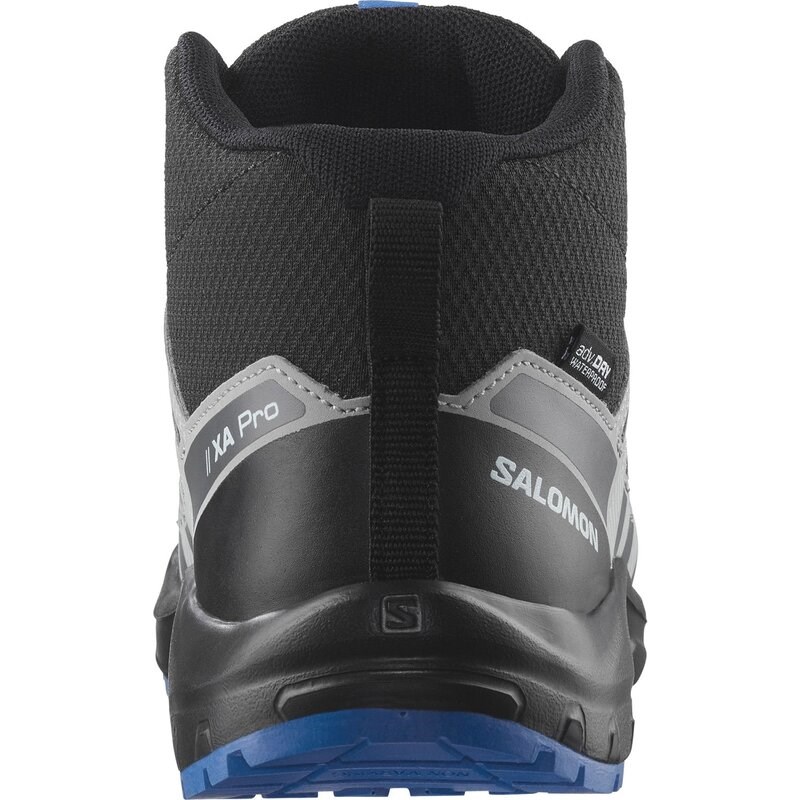 Salomon Kinder Trekkingstiefel SHOES XA PRO V8 MID WP J - Schwarz/Monument/Französischblau
