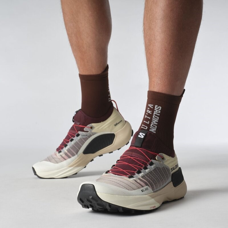 Salomon Herren Trailrunningschuhe SHOES - Vanilleeis/Dekadente Schokolade/Schwarz