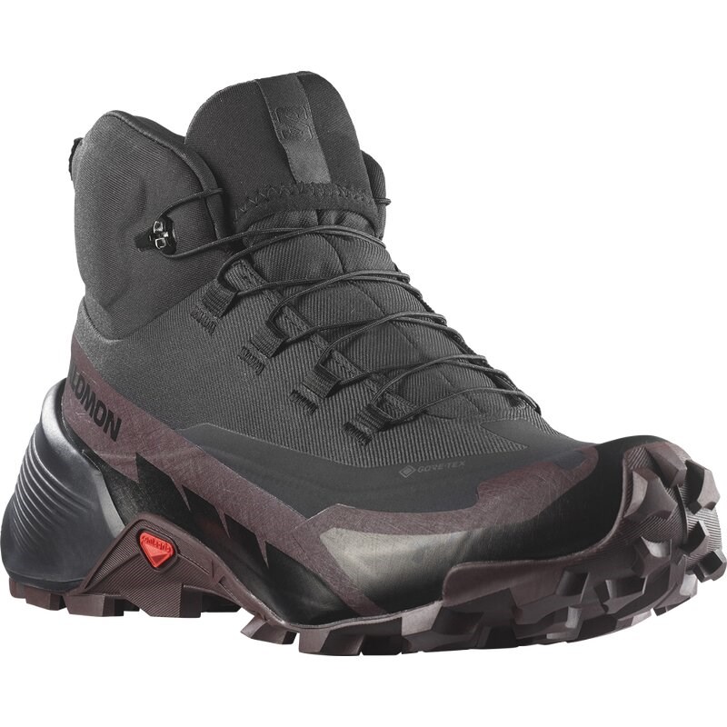 Salomon Damen Multifunktionsstiefel SHOES CROSS HIKE MID GTX 2 W - Schwarz/Schokoladenpflaume/Schwarz