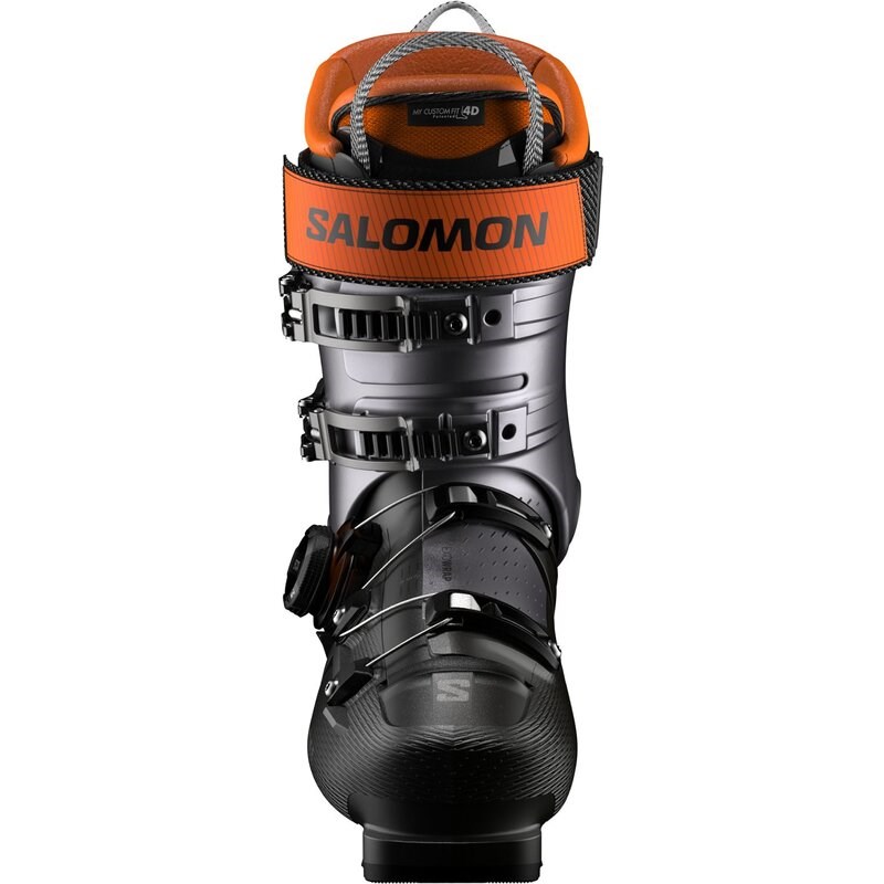 Salomon Herren Ski-Schuhe ALP. BOOTS - Schwarz/Beluga Metallic/Orange Tiger