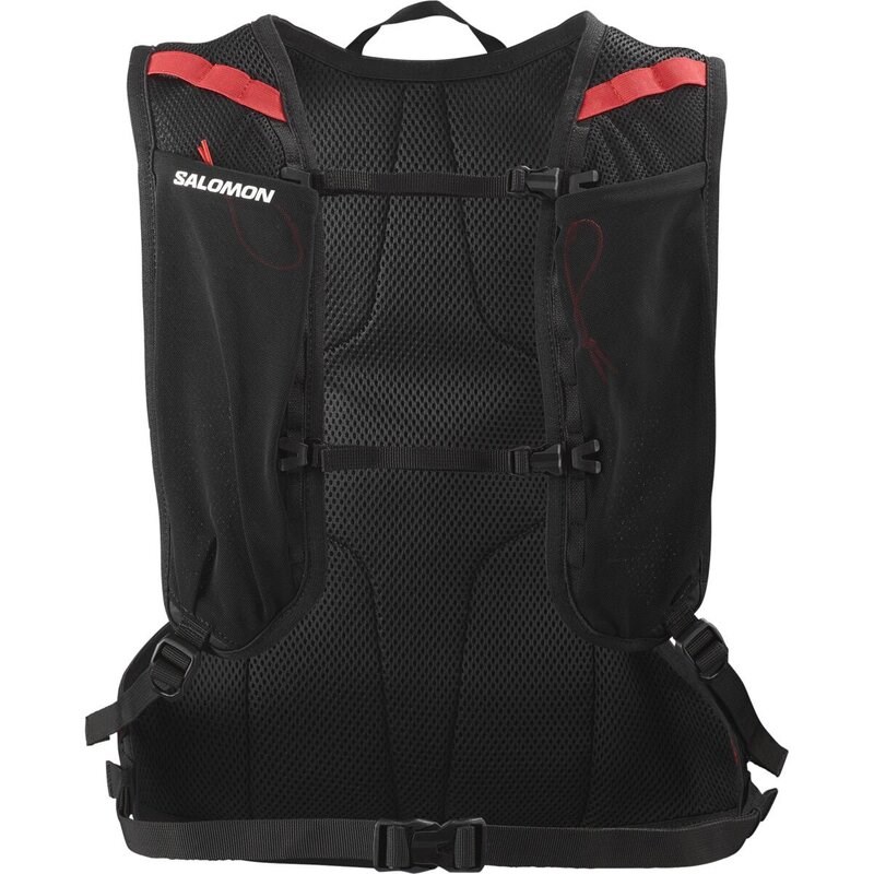 Salomon Rucksack CROSS 8 - SCHWARZ/WEISS/HIGH RISK ROT