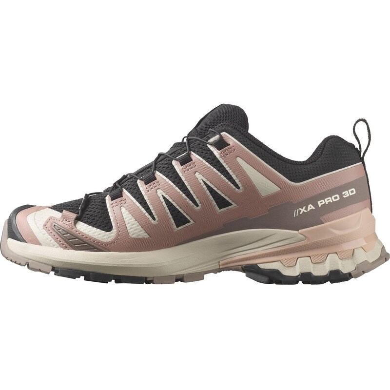 Salomon Damen Trailrunningschuhe SHOES XA PRO 3D V9 W - Schwarz/Wurzelholz/Mahagonirose
