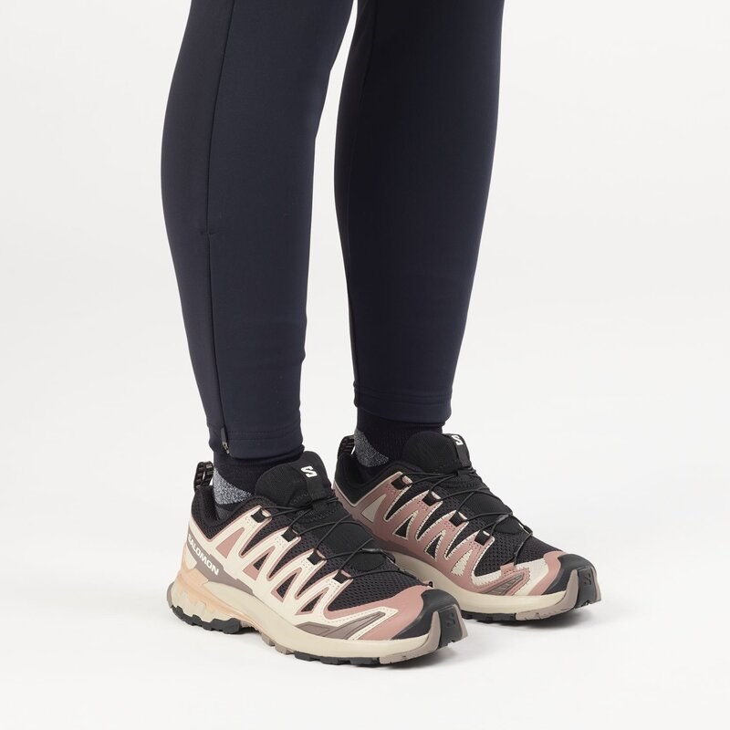 Salomon Damen Trailrunningschuhe SHOES XA PRO 3D V9 W - Schwarz/Wurzelholz/Mahagonirose