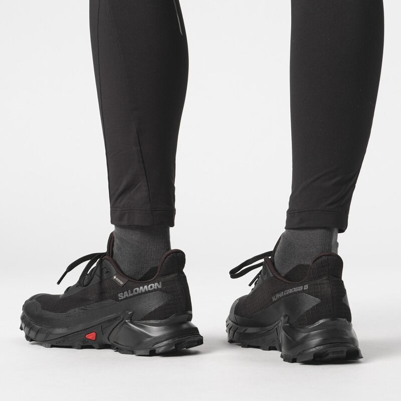 Salomon Damen Trailrunningschuhe SHOES ALPHACROSS 5 GTX W - Schwarz/Schwarz/Ebenholz