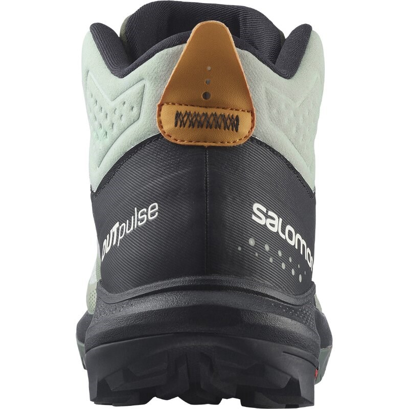 Salomon Herren Multifunktionsstiefel SHOES OUTpulse Mid GTX Wrought - Schmiedeeisen/Schwarz/Leuchtendes Orange