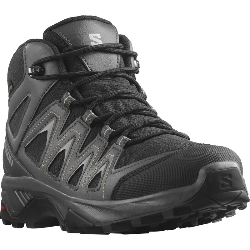 Salomon Damen Multifunktionsstiefel SHOES X BRAZE MID GTX W - Schwarz/Magnet/Haselnuss