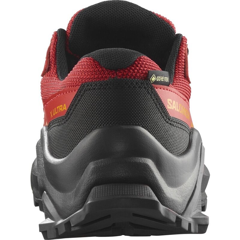 Salomon Kinder Walkingschuhe SHOES X ULTRA GTX J - Fahrradrot/Schwarz/Flammenrot