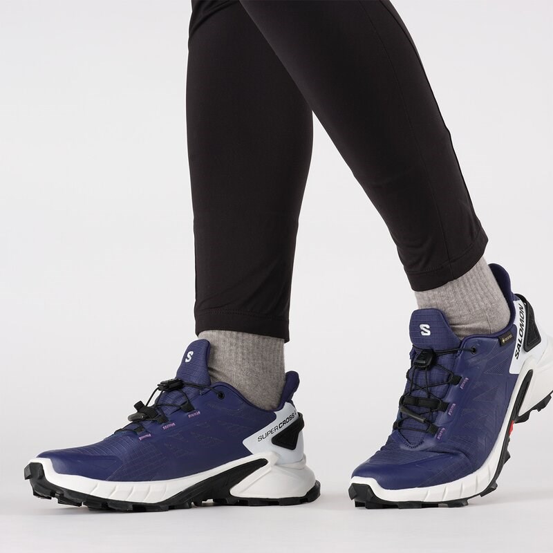 Salomon Damen Trailrunningschuhe SHOES SUPERCROSS 4 GTX W Astral - Astrale Aura/Weiß/Schwarz
