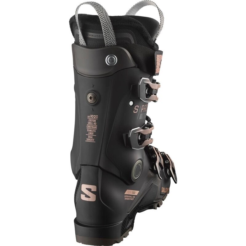 Salomon Damen Ski-Schuhe ALP. BOOTS - Schwarz/Roségold Metallic/Beluga