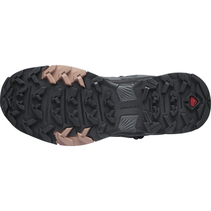 Salomon Damen Multifunktionsstiefel Damen Wanderstiefel X ULTRA 4 Mid - Ebenholz/Mokka-Mousse/Mandelcreme