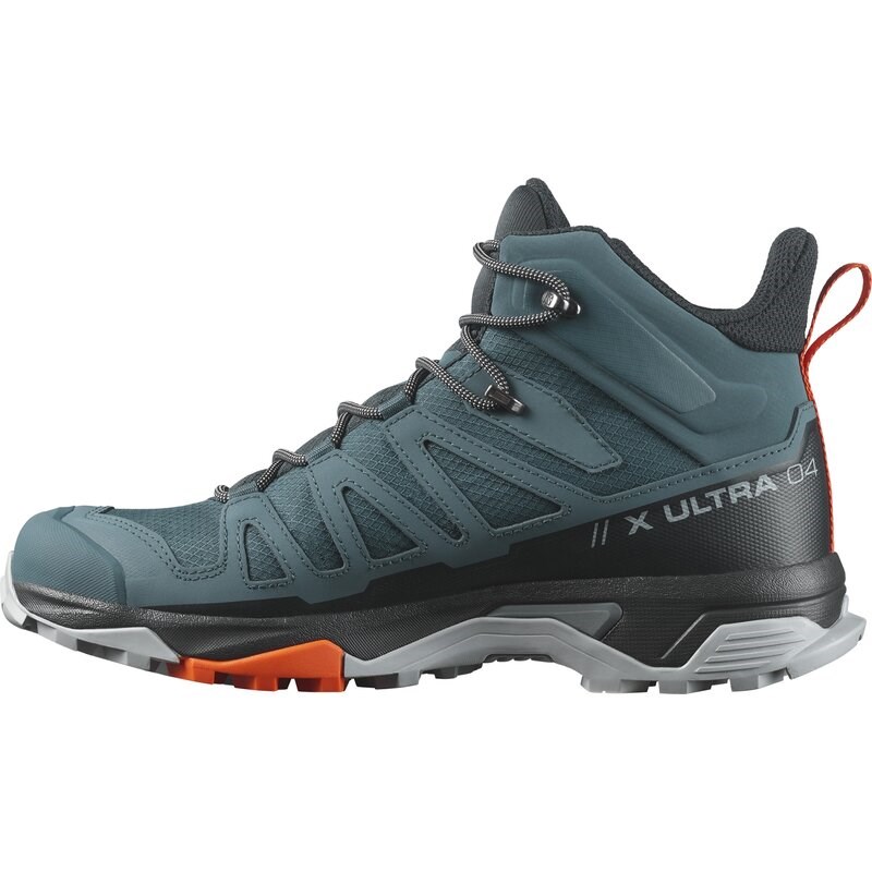 Salomon Herren Multifunktionsstiefel SHOES X ULTRA 4 MID GTX - Sternengucker/Schwarz/Scharlachroter Ibis